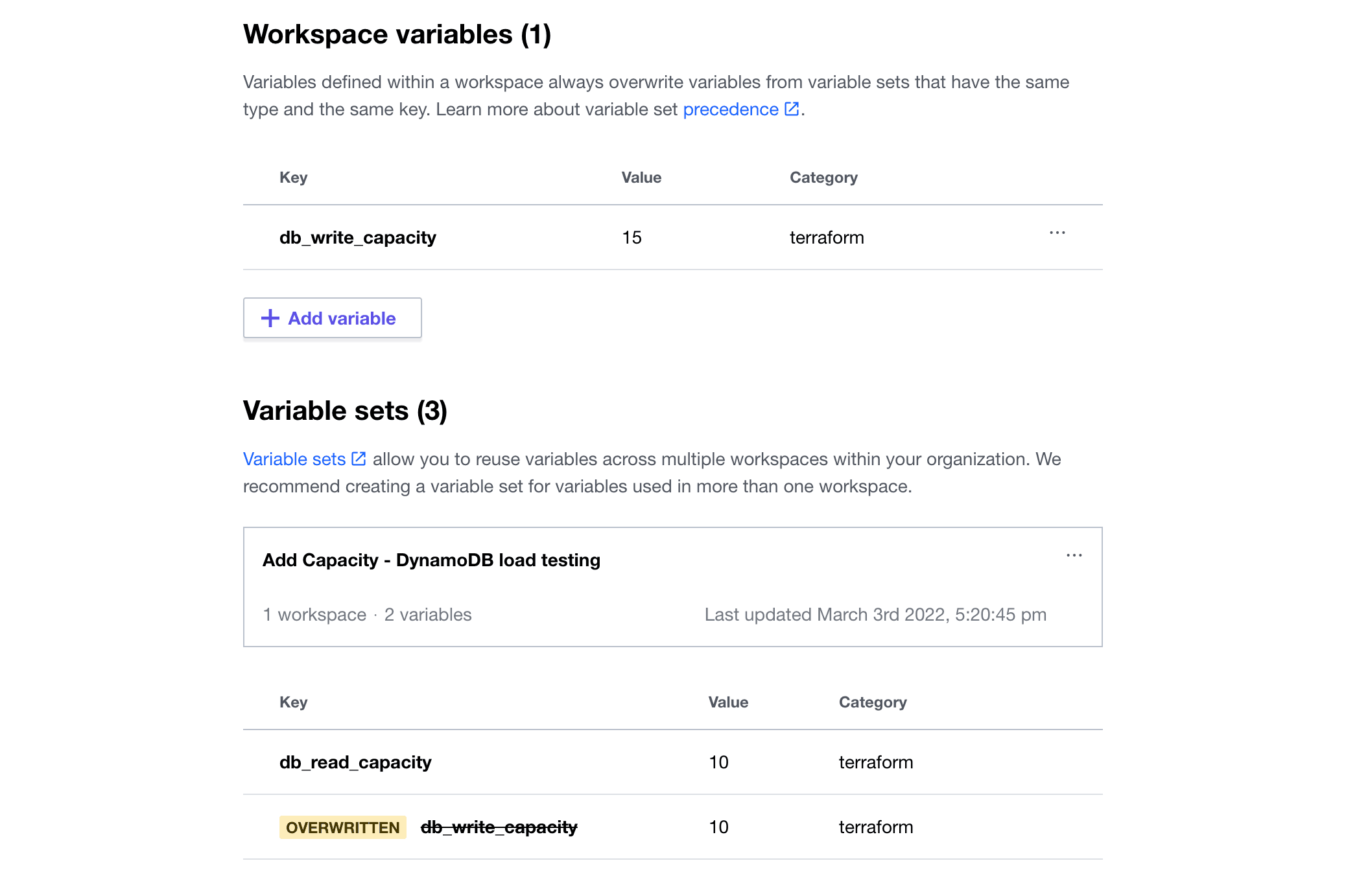 Create workspace-specific HCP Terraform variable