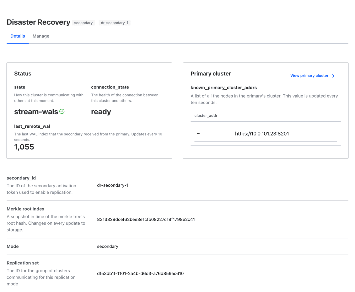 Replication secondary with last_remote_wal